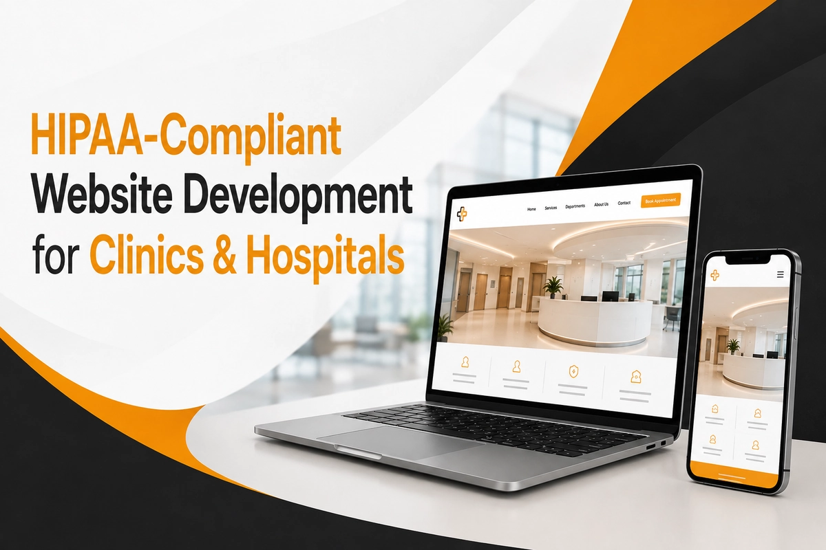 HIPAA-compliant healthcare website security and data protection architecture
